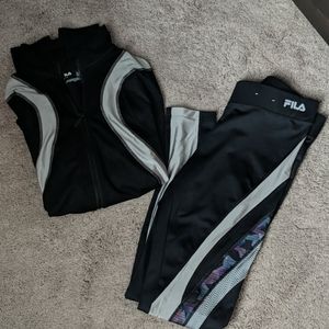 Women's Fila Running Leggings & Jacket
